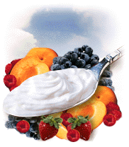 yogurt and fruit